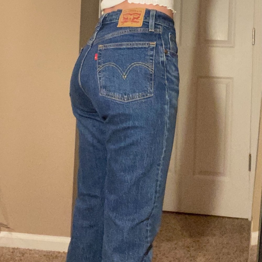 Levi's 501 Straight Leg Blue Jeans